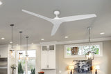 72 inch Evolution Ceiling Fan with Light by Tropos Air - Pure white