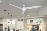 72 inch Evolution Ceiling Fan with Light by Tropos Air - Pure white