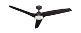 60 inch Evolution Ceiling Fan with Light by Tropos Air - Matte Black