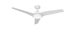 52 inch Evolution Ceiling Fan with Light by Tropos Air - Pure White