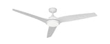 60 inch Evolution Ceiling Fan with Light by Tropos Air - Pure White