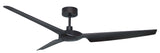 Astra Three-Bladed Ceiling Fan in Oil Rubbed Bronze No Light