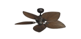 42 inch Bombay Ceiling Fan Oil Rubbed Bronze Finish  - Oil Rubbed Bronze Leaf Blades