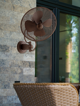 Piazza 14 inch Indoor/Outdoor Wall Fan by Quorum - Oiled Bronze