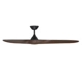 70 inch Malibu Ceiling Fan by WAC Lighting - Matte Black and Dark Walnut