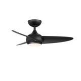38 inch Loft Ceiling Fan by WAC Lighting - Matte Black