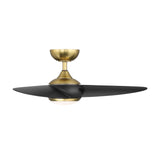 38 inch Loft Ceiling Fan by WAC Lighting - Soft Brass and Matte Black