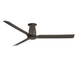 52 inch Smooth Flush Ceiling Fan in Bronze