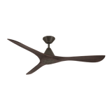 60 inch Carve Ceiling Fan by Modern Forms - Bronze and Dark Walnut