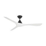 60 inch Carve Ceiling Fan by Modern Forms - Matte Black and Matte White