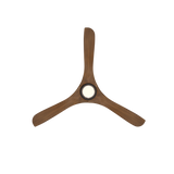 60 inch Carve Ceiling Fan with LED Light by Modern Forms - Matte Black with Distressed Koa Blades