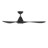 60 inch Carve Ceiling Fan with LED Light by Modern Forms - Matte Black