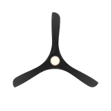 60 inch Carve Ceiling Fan with LED Light by Modern Forms - Matte Black
