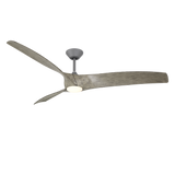 72 inch Zephyr Luminaire Ceiling Fan by Modern Forms - Graphite with Weathered Wood Blades
