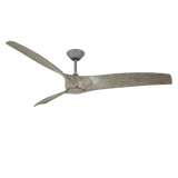72 inch Zephyr Luminaire Ceiling Fan by Modern Forms - Graphite with Weathered Wood Blades