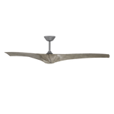 72 inch Zephyr Luminaire Ceiling Fan by Modern Forms - Graphite with Weathered Wood Blades