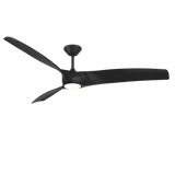 72 inch Zephyr Luminaire Ceiling Fan by Modern Forms - Matte Black