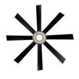60 inch Aura Smart Fan by Modern Forms - Matte Black and Brushed Nickel