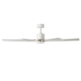 60 inch Aura Smart Fan by Modern Forms - Matte White and Brushed Nickel