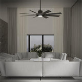 60 inch Aura Smart Fan by Modern Forms - Matte Black and Matte Black