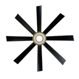 60 inch Aura Smart Fan by Modern Forms - Matte Black and Soft Brass