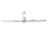 60 inch Aura Smart Fan by Modern Forms - Matte White and Soft Brass