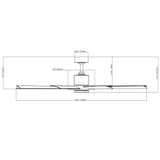 60 inch Aura Smart Fan by Modern Forms - Matte White and Brushed Nickel