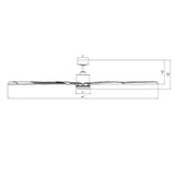 84 inch Size Matters with LED Light by Modern Forms - Matte Black