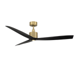 60 inch Spinster by WAC Smart Fans - Soft Brass and Matte Black
