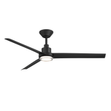 Bolo ceiling fan in Matte Black with LED Light