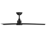 Bolo ceiling fan in Matte Black shown from side