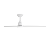 Bolo Ceiling Fan in Matte White shown from side