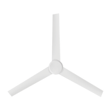 Bolo Ceiling Fan in Matte White shown from below