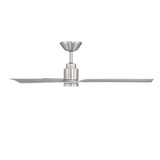 52 inch Smooth Ceiling Fan with LED Light by Modern Forms - Brushed Nickel and Silver