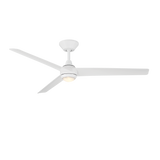 Pisces Ceiling fan in Matte White