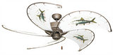 52 inch Raindance Ceiling Fan - Bonefish - Game Fish of the Florida Keys Custom Canvas Blades