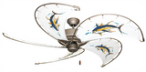 52 inch Raindance Ceiling Fan - Tuna - Game Fish of the Florida Keys Custom Canvas Blades