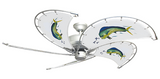 52 inch Raindance Ceiling Fan - Dolphin - Game Fish of the Florida Keys Custom Canvas Blades