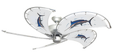 52 inch Raindance Ceiling Fan - Marlin - Game Fish of the Florida Keys Custom Canvas Blades