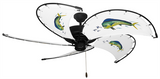 52 inch Raindance Ceiling Fan - Dolphin - Game Fish of the Florida Keys Custom Canvas Blades