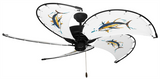 52 inch Raindance Ceiling Fan - Tuna - Game Fish of the Florida Keys Custom Canvas Blades