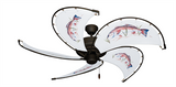 52 inch Raindance Ceiling Fan - Redfish - Game Fish of the Florida Keys Custom Canvas Blades