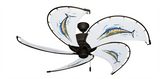 52 inch Raindance Ceiling Fan - Wahoo - Game Fish of the Florida Keys Custom Canvas Blades