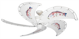 52 inch Raindance Ceiling Fan - Redfish - Game Fish of the Florida Keys Custom Canvas Blades