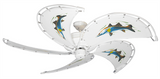 52 inch Raindance Ceiling Fan - Snook - Game Fish of the Florida Keys Custom Canvas Blades