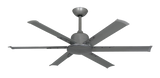 Titan II Ceiling Fan with 52 inch Sweep Aluminum Blades in Brushed Nickel