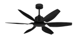 Titan II Ceiling Fan with 52 inch Sweep Resin Blades in Matte Black