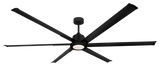84 inch Titan II Large Ceiling Fan by TroposAir - Matte Black
