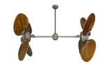 50 inch Twin Star III Double Ceiling Fan - Arbor 900 Blades, Driftwood Motor Finish