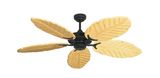 Coastal Ceiling Fan in Oil Rubbed Bronze with Arbor 125 Leaf Blades in Maple